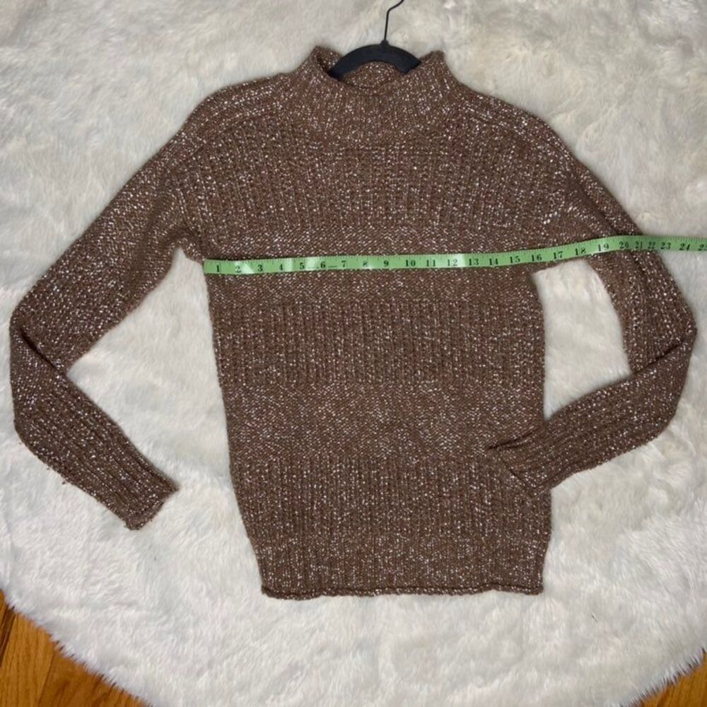 Xs Banana Republic Tan and silver Italian Yarn Silver Sweater